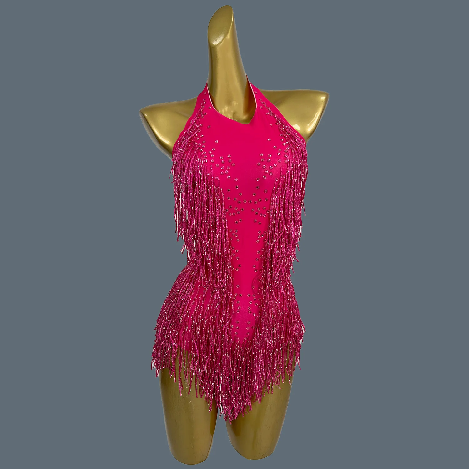 

Classic Sparkly Sequins Fringes Bodysuit Sexy Girl Leotard One-piece Dance Costume Showgirl Performance Show Stage Wear Xinliusu