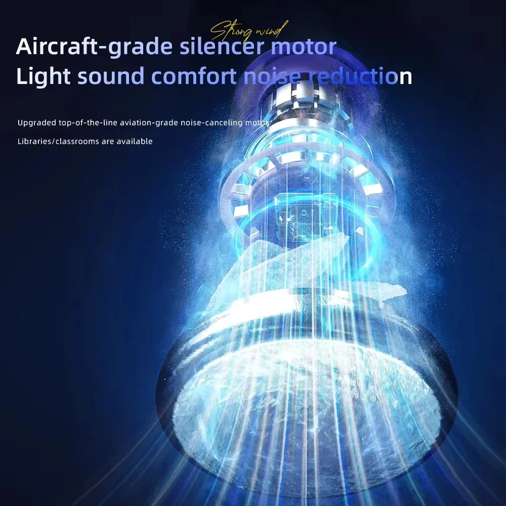 ポータブルハンドヘルドターボファン 100 風速調整可能なミニパーソナルファン電池式電気まつげファン