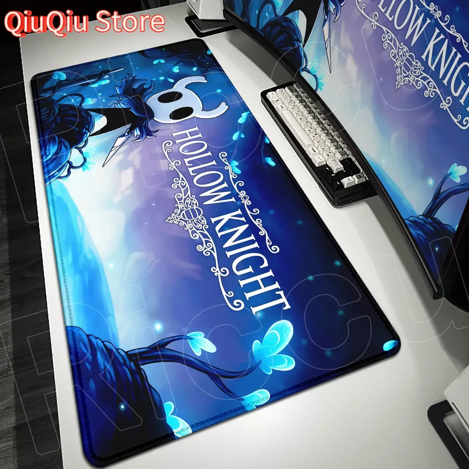 

Gaming Hollow Knight Mousepad Large Natural Rubber Antislip Base Office Carpet Anime Keyboard Mat PC Desk Decoration Accessories