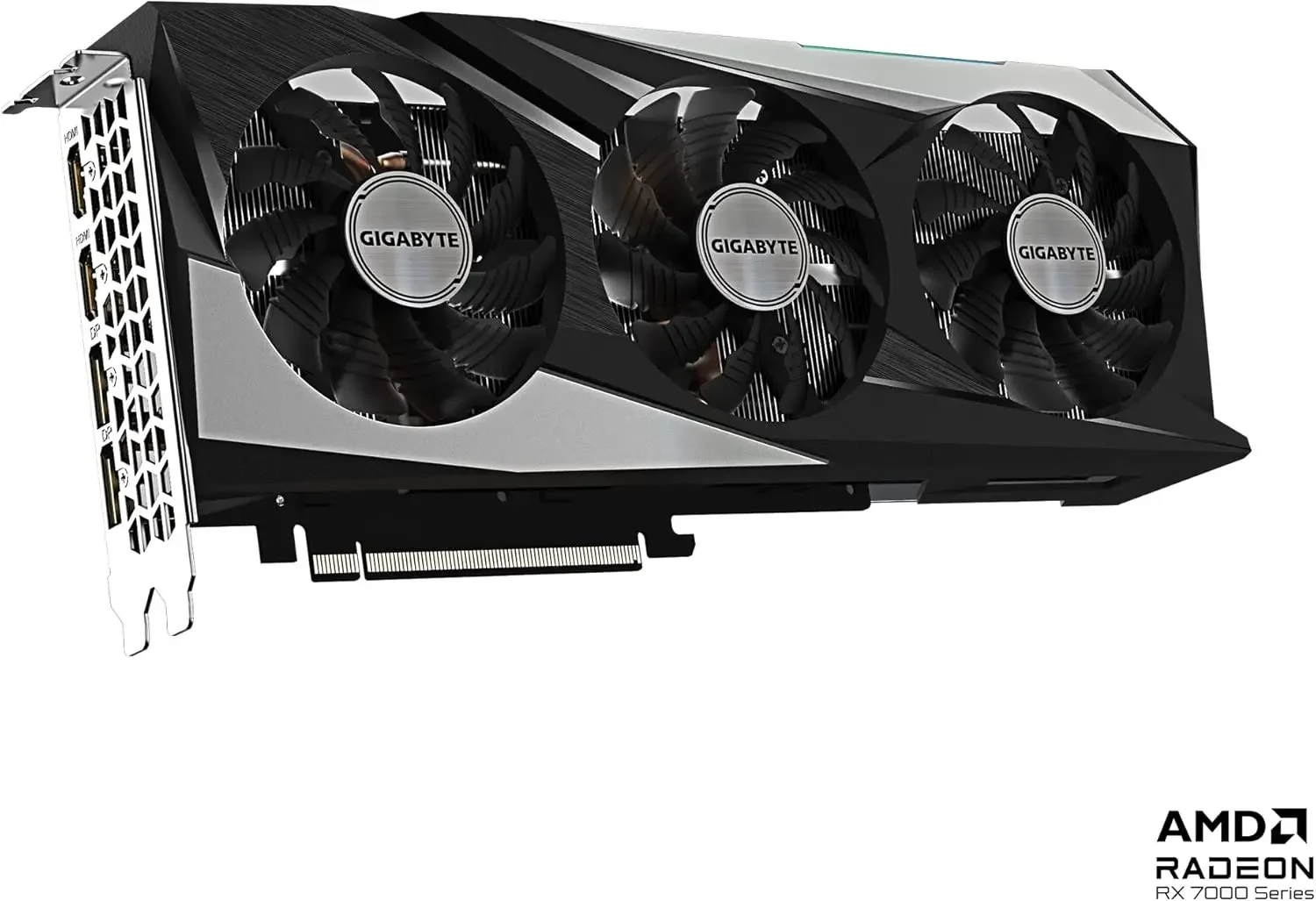 بطاقة رسومات GV-R76GAMING OC-8GD Radeon RX 7600 Gaming OC 8G، 3X WINDFORCE Fans 8GB 128-bit GDDR6، بطاقة فيديو