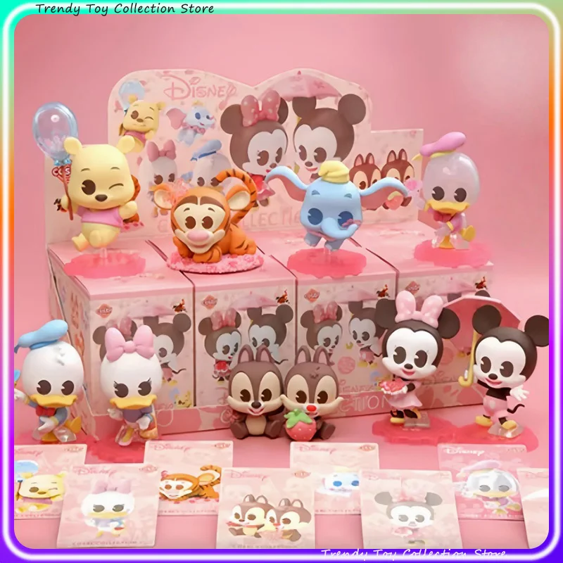 

Disney Mickey And Friends Sakura Version Cosbi Mystery Blind Box Mini Collectible Single Set Glitter Translucent Figure