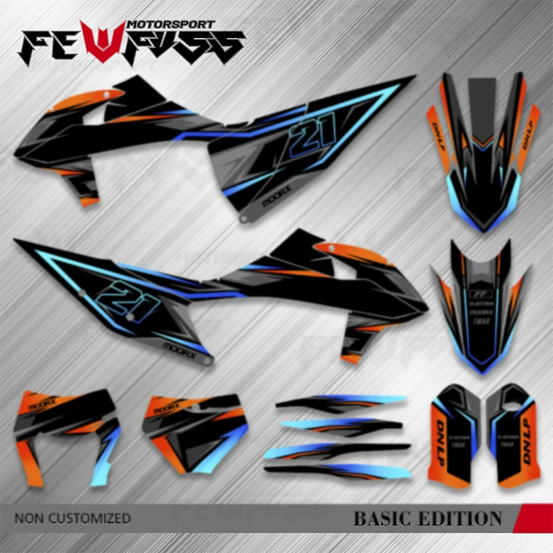 

Наборы наклеек с подходящим графическим фоном Fewfuss для KTM Exc-F 2020 2021 2022 2023 150 200 250 300 350 450 500