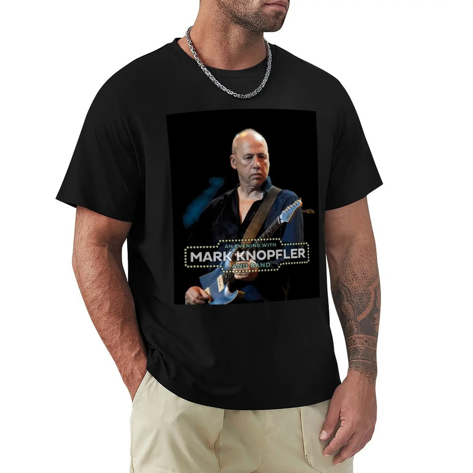 Mark Knopfler Guitars T-Shirt graphic t shirts for man T-Shirt