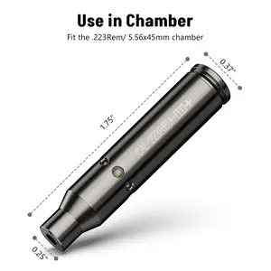 Tactical Riflescope Bore Laser, Black Brass Sighter, Midten, 223, 5.56mm, extra 9 batteries 8 Main Sales Mira Laser for Carabina - №7