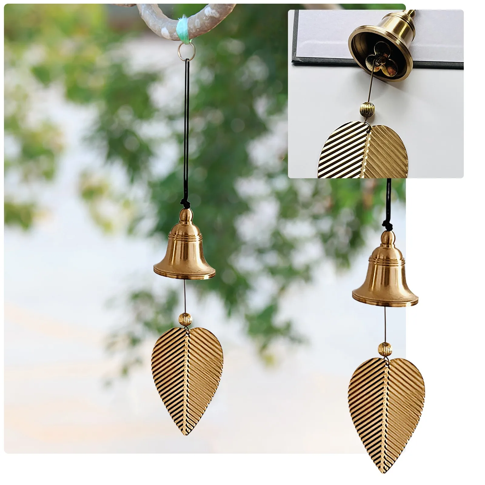 Japanese Wind Chimes Copper Wind Bells Yard Garden Decorations Outdoor Wind Music Home Bedroom Decoration Landscape Bell Sound