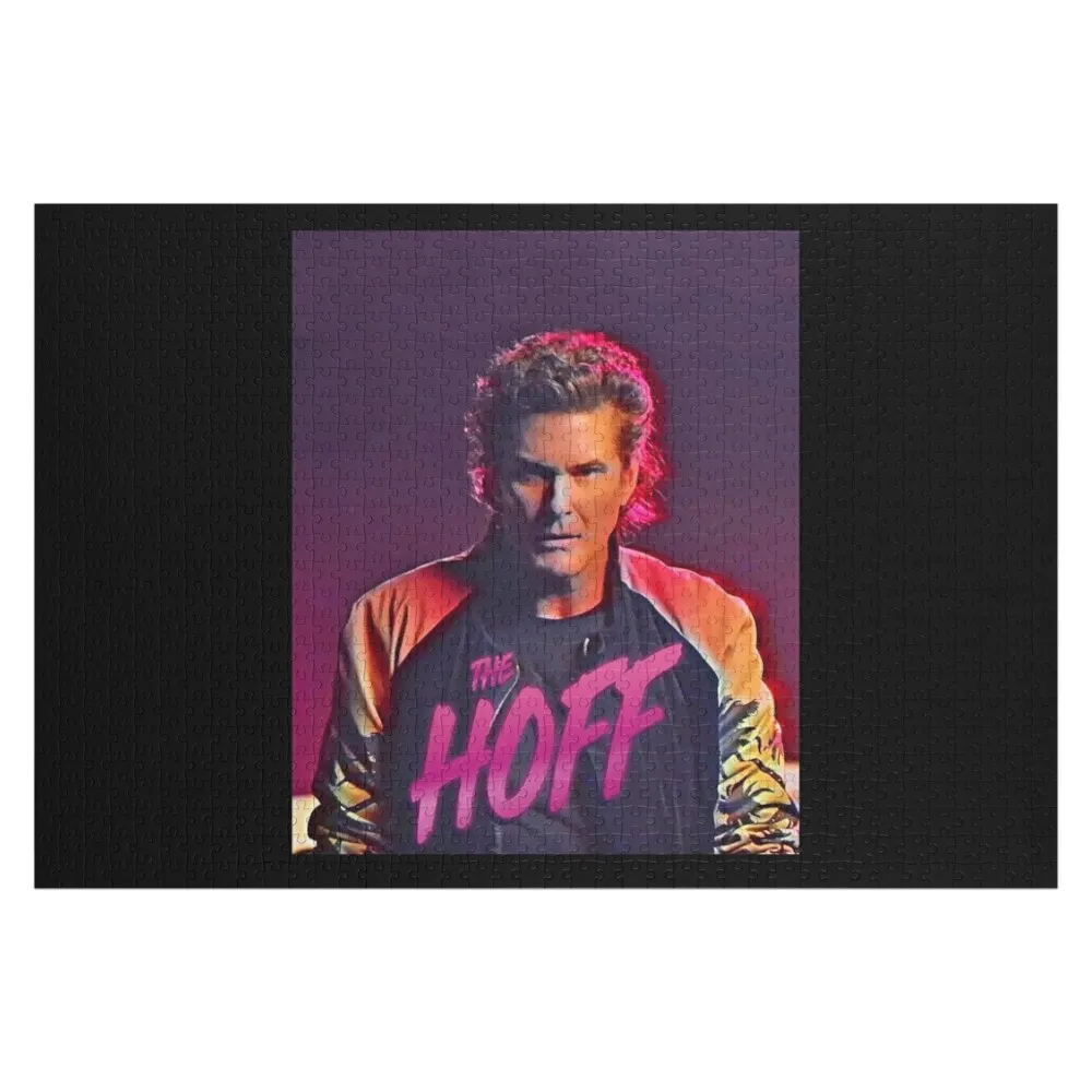 

The Hoff - David Hasselhoff Retro Allover Patten Jigsaw Puzzle Personalised Toys Children Puzzle