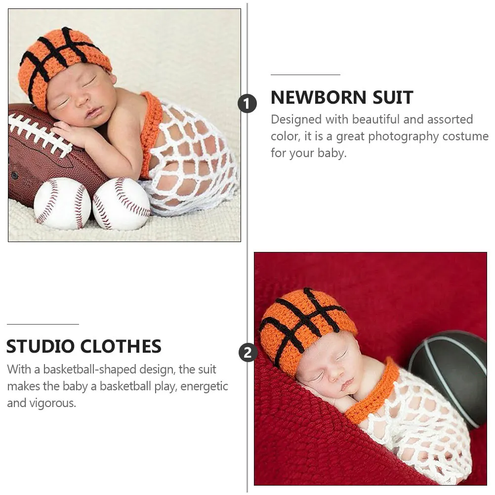 

Baby Photography Newborn Suit Basketball Net Wrap Studio Clothes Photography Props Basketball Net Wrap Cotton Material