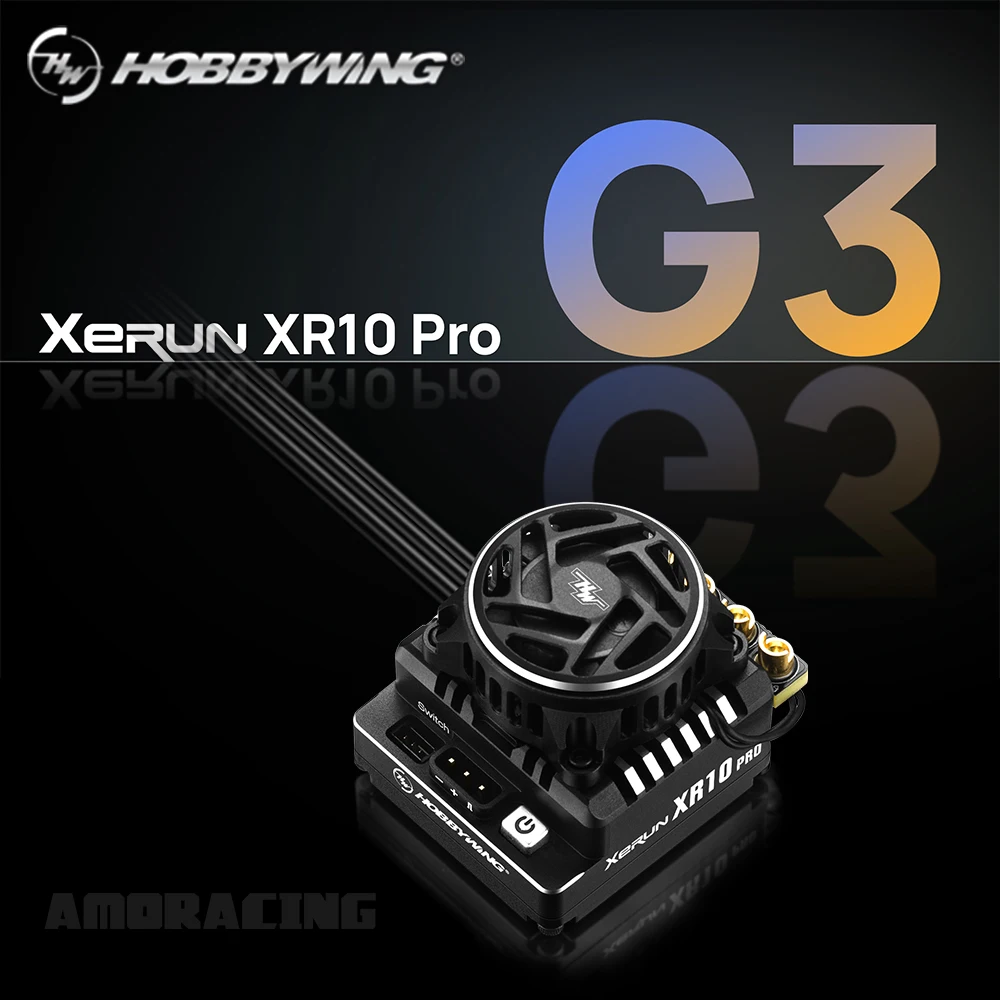 HOBBYWING XeRun XR10 Pro G3 G3X 160A Brushless Sensored ESC for 1/10 RC Model Touring Car Buggy Drift Racing MST RLAARLO 3RACING