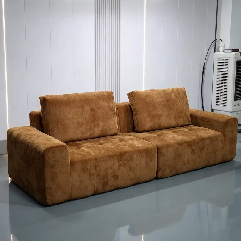 High-end Fabric Cloud Vacuum Sofa Minimalist Style Compressed Foam Sofa in a Box Upholstery Compression Couch for Home Use