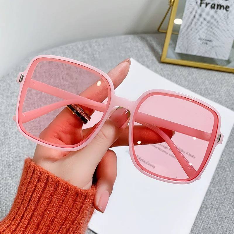 Rice Nail Square Sunglasses Gradient Color 2023 New Sunglasses for Women Trend Anti-UV Retro Sunglasses