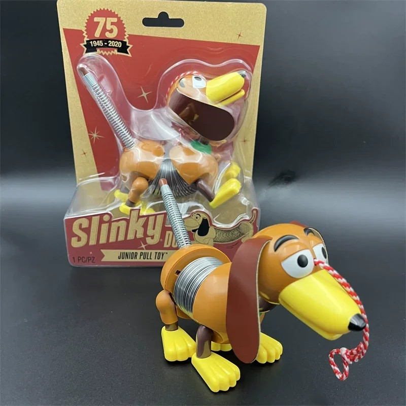 Disney Pixar Toy Story Stretch Slinky Dog Action Figure Toys Kawaii Sheepherder Slinky Dog Anime Cartoon Figure Dolls Kids Gift