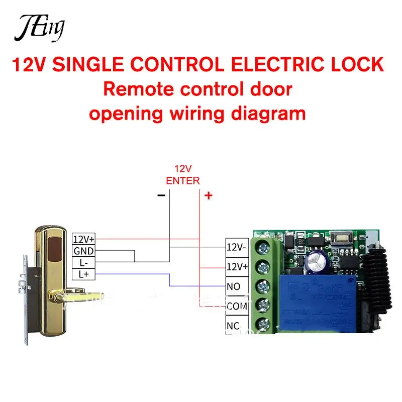 433Mhz Wireless Remote Control EV1527 Learning Code Transmitter 2 bottons DC 12V 10A RF Relay Receiver