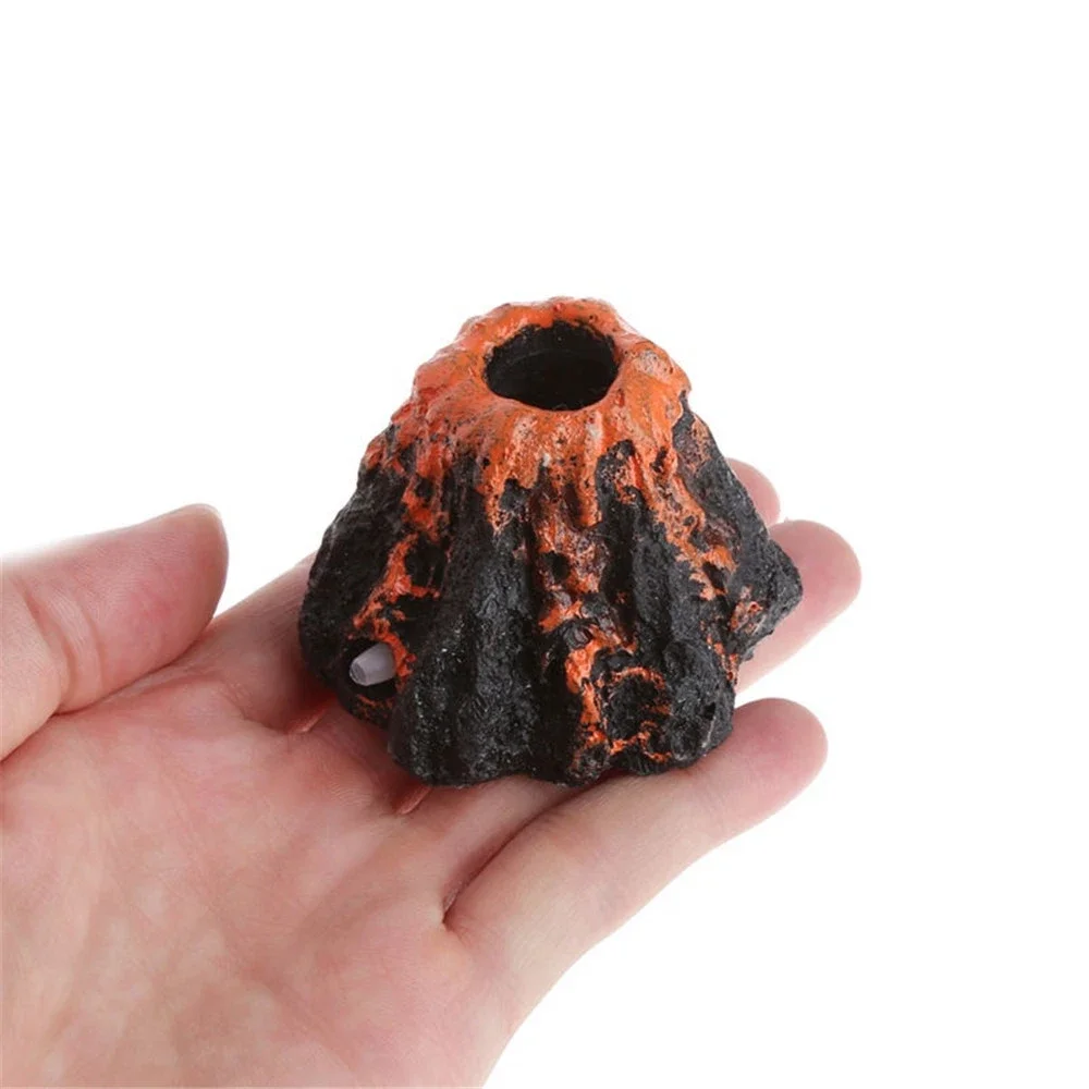 Fish Tanks Landscaping Simulation Volcano Aquarium Accessories Rockery Aerator For Aquarium Pump Bubble Stone Oxygenation Tools