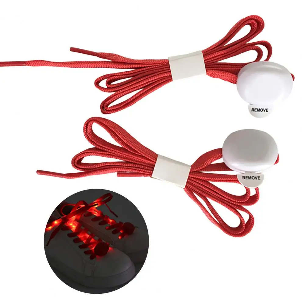 1 Pair Luminous Shoelaces High Brightness Cool Lightweight LED Sport Shoe Glowing Laces for Dancing 