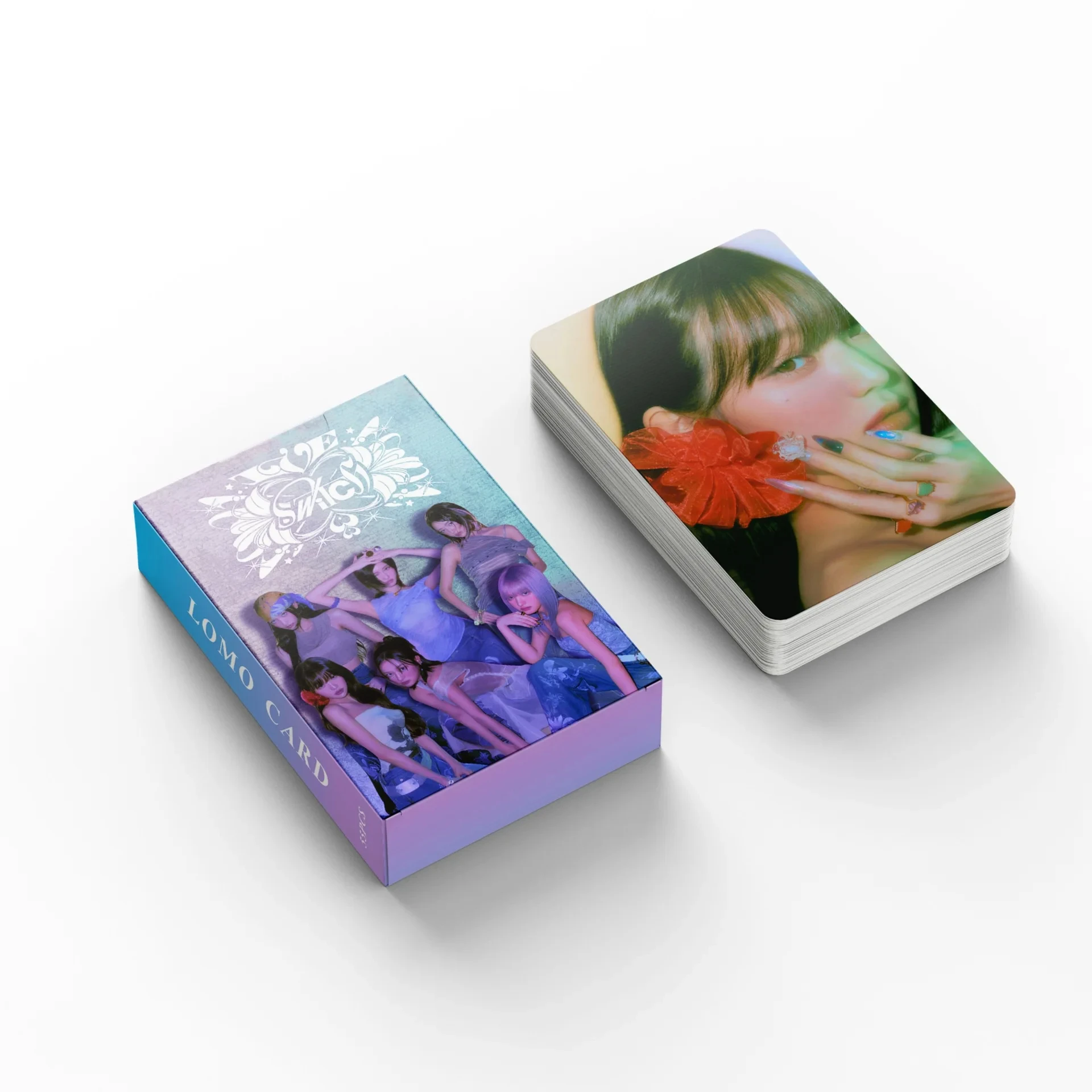 55Pcs/Set Kpop Idol New Album SWITCH Lomo Cards HD Printd Photocards Wonyoung Rei Yujin Gaeul Leeseo Postcard Fans Gift