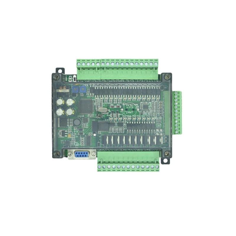 

Made in China plc industrial control board fx3u-24mt ling high belt speed analog stm32 plc controller