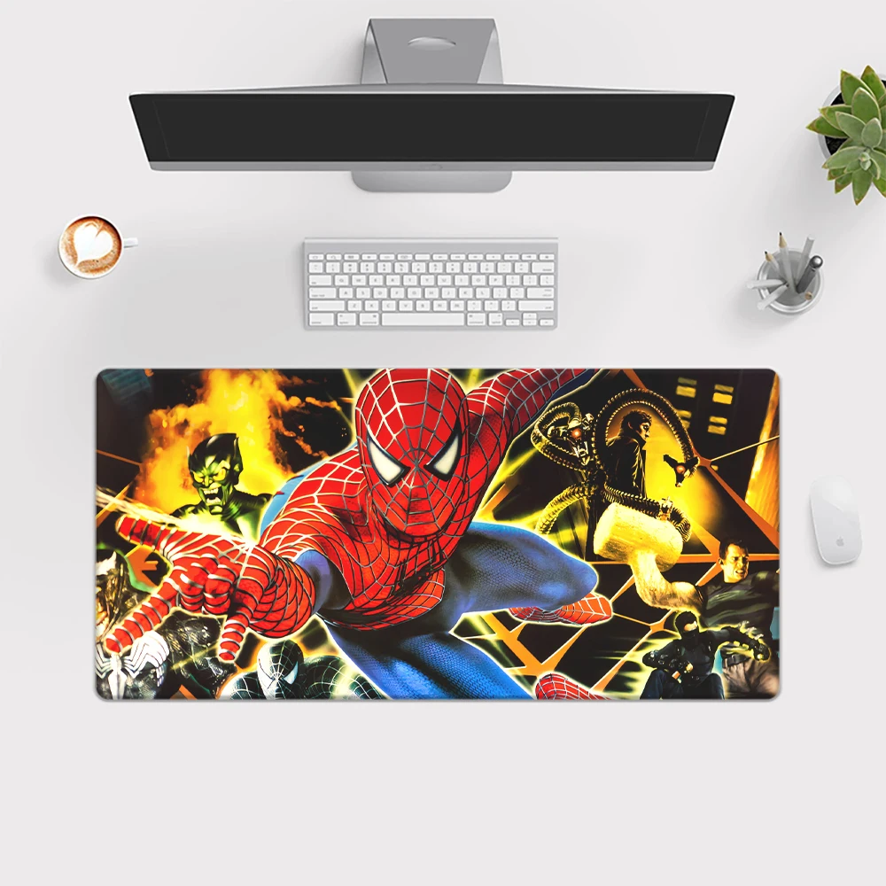 Spider-Man Super Hero Mouse Pad Keyboard Gaming Accessories Mouse Mats Game Office Computer PC Gamer Laptop Desk Mat table mat