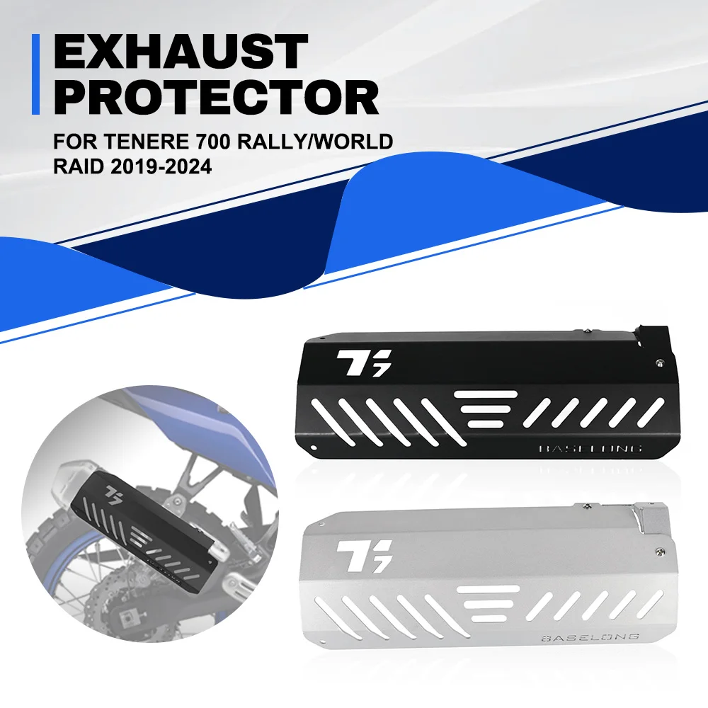 

For Yamaha Tenere 700 Rally/World Raid 2019-2023 2024 Motorcycle Exhaust Pipe Heat Shield Muffler Protector Guard Accessories