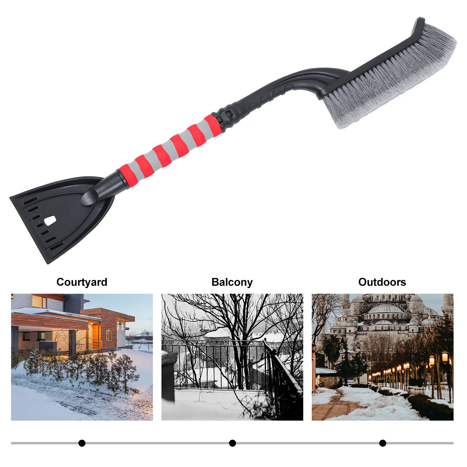 

1pc Durable Ice Detachable Car Remover Brush Remover Detachable Car Removal Brush Snow Shovel Snow Removal Shovel Tool