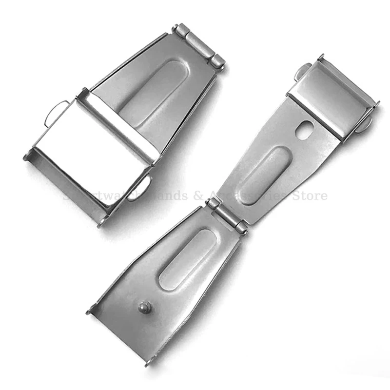 Stainless Steel Buckle 9mm 10mm 11mm 12mm 13mm 14mm 15mm 16mm 17mm 18mm 19mm 20mm 21mm Solid Folding Clasp Watch Band Buckle