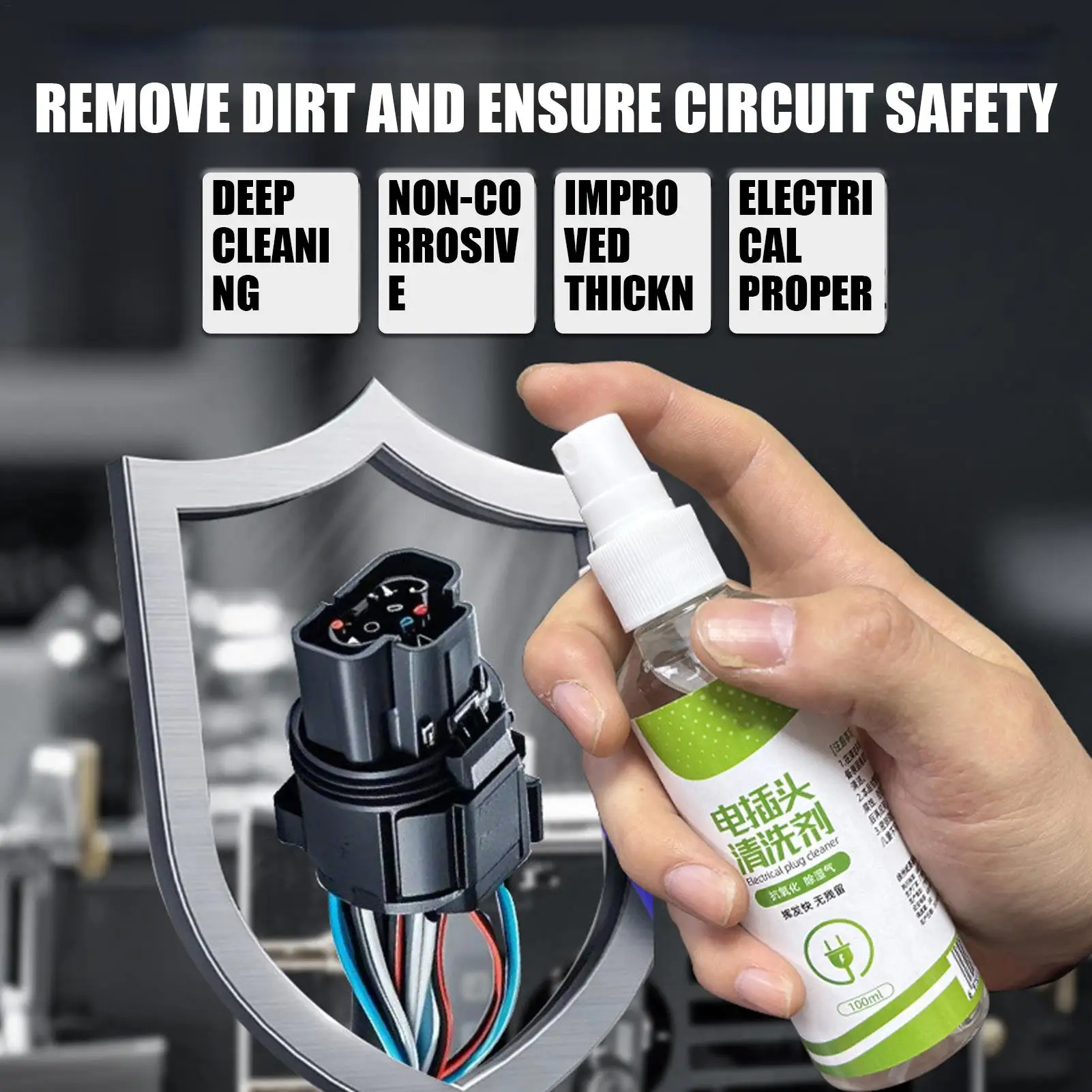 Circuit Board Cleaner Fast-Drying Electronics Aerosol Cleaner Portable Equipment Degreasing Supply for School Repair Shop