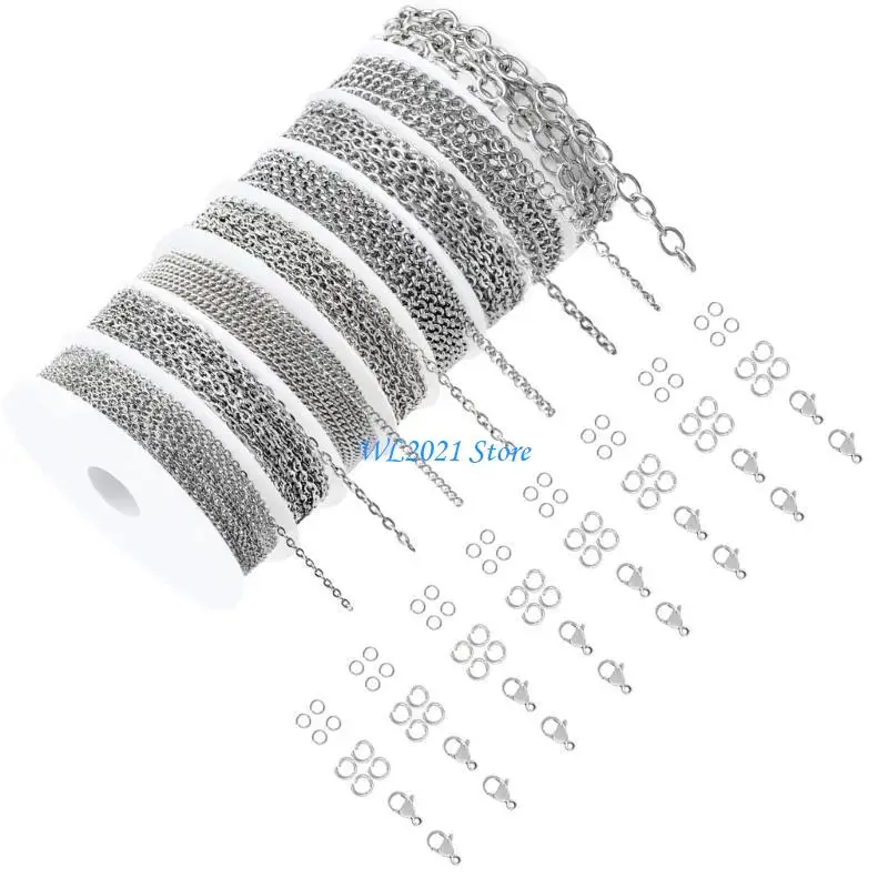 

G5GC Sturdy Stainless Steel Chain Accessory for Trendy Women Jewelry Enthusiasts