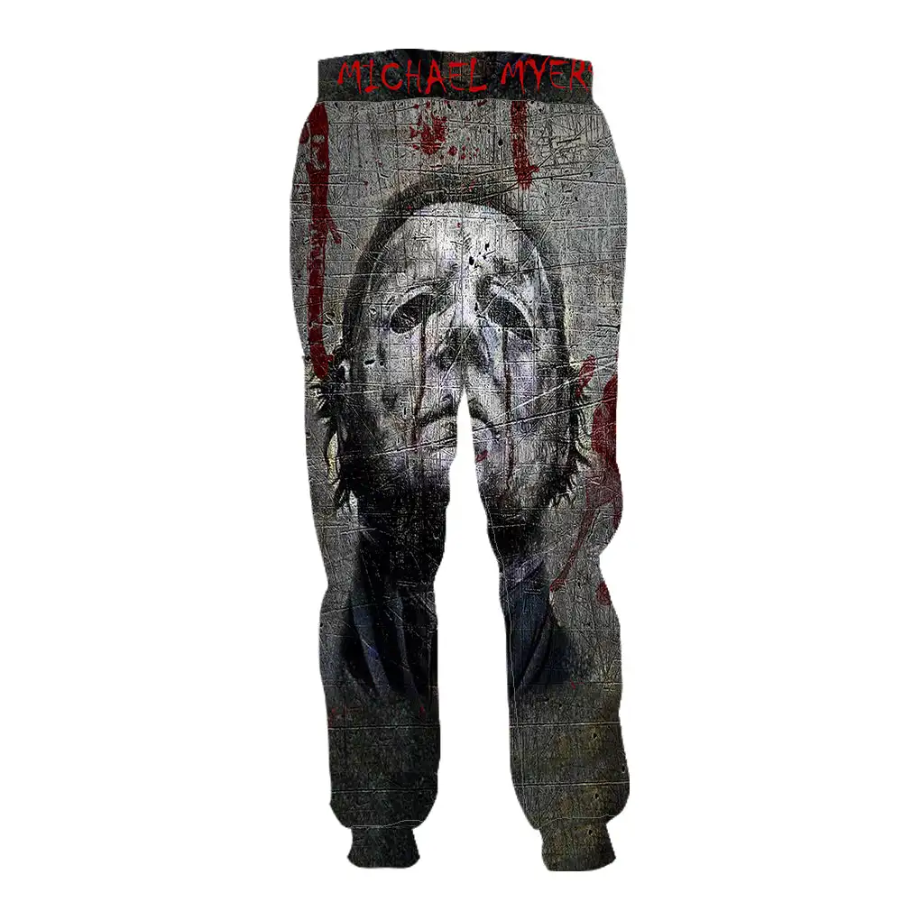 Halloween Horror Terror Movie Cosplay Michael Myers Jason 3DPrint Men/Women Streetwear Joggers Pants Funny Casual Trousers X5