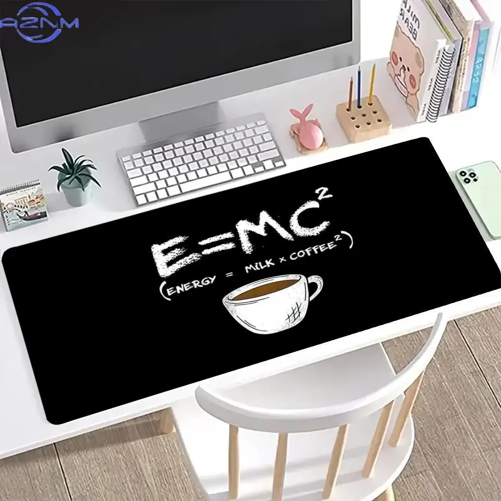 Fun Coffee Pattern Mouse Pad XL Computer Accessories Office Game Table Mats Rubber Anti-slip Gaming Keyboard Mousepads Desk Pads