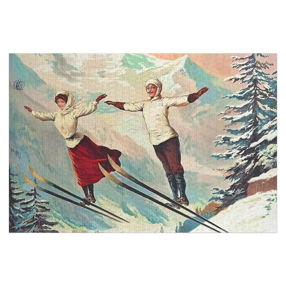 

Chamonix, Mont Blanc - Vintage Jigsaw Puzzle Picture Custom Puzzle