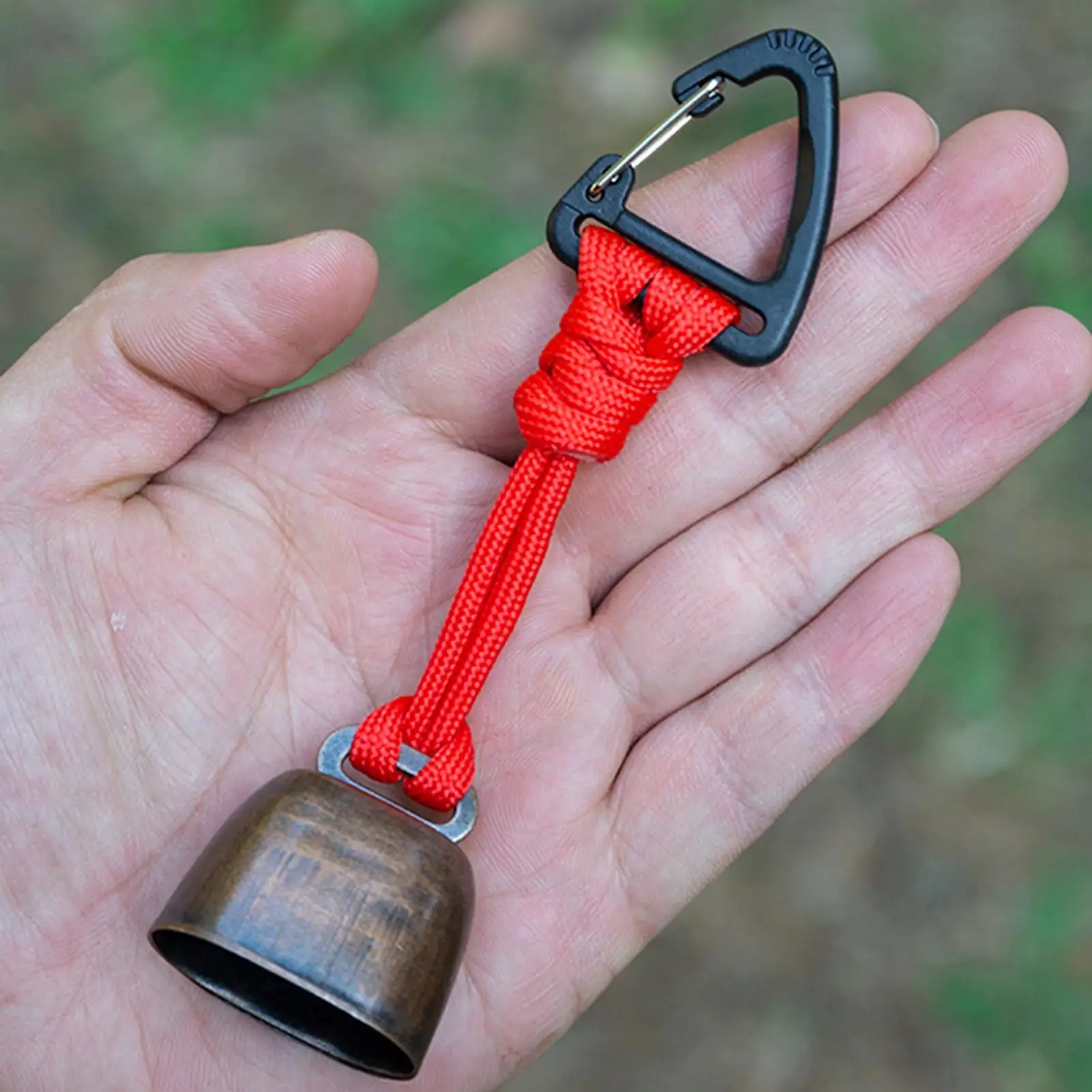 Outdoor Repellent Bear Bell Camping Retro Wind Chime Keychain Accessories Hiking Reminder Pet Pendant Bell for Fishing