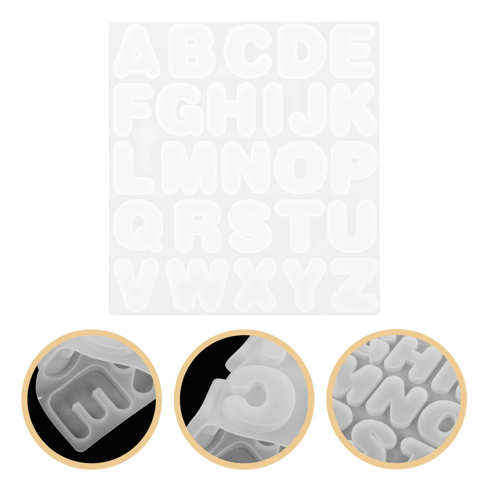 

Letter Stencil Silicone Mold for Resin Keychains Mini Letters Fondant Molds Alphabet Crafts Cute