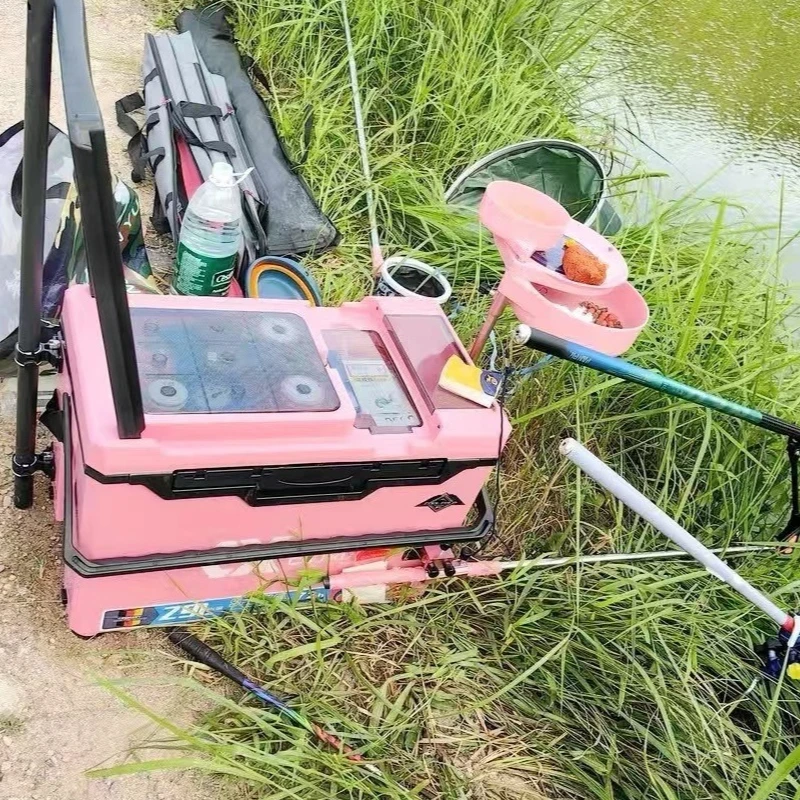 Chuixian New Model Fishing Box 29L Seatable Multi-functional Ultra-light Ultra-hard Full Set Box with Reinforced Design