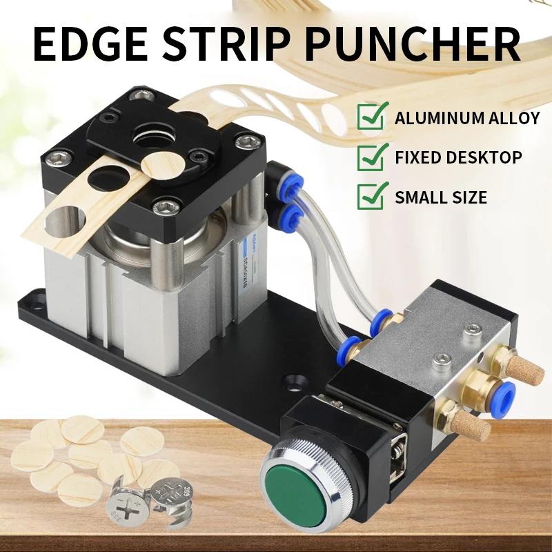 

8MM/15MM Edge Banding Punching Hole Machine Woodworking Edge Bander Hole Guide Machine Portable Edge Banding Leather Hole Punch