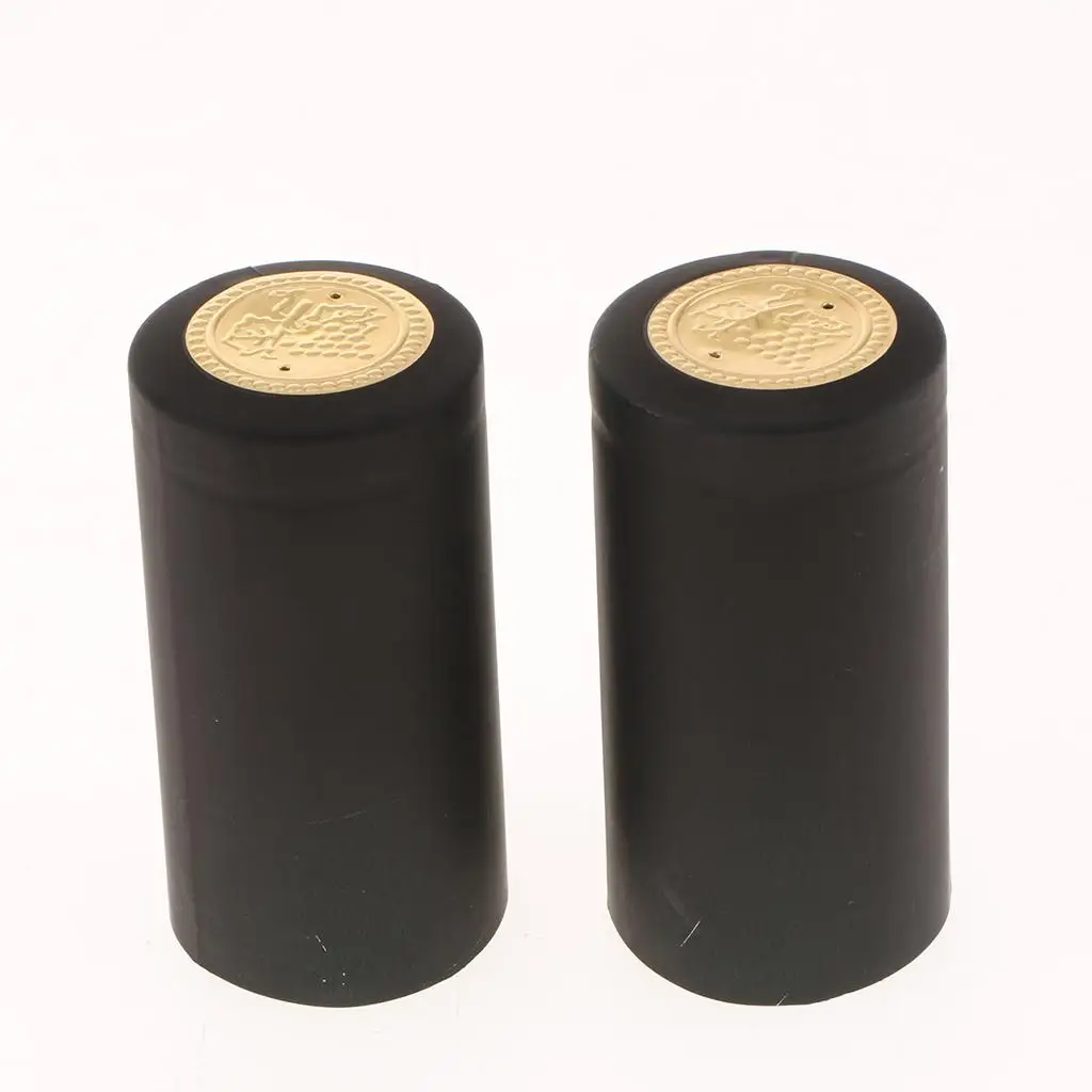 200pcs Homebrew Bottle Heat Shrink Capsules Wine Bottle Finials Sealing Ends