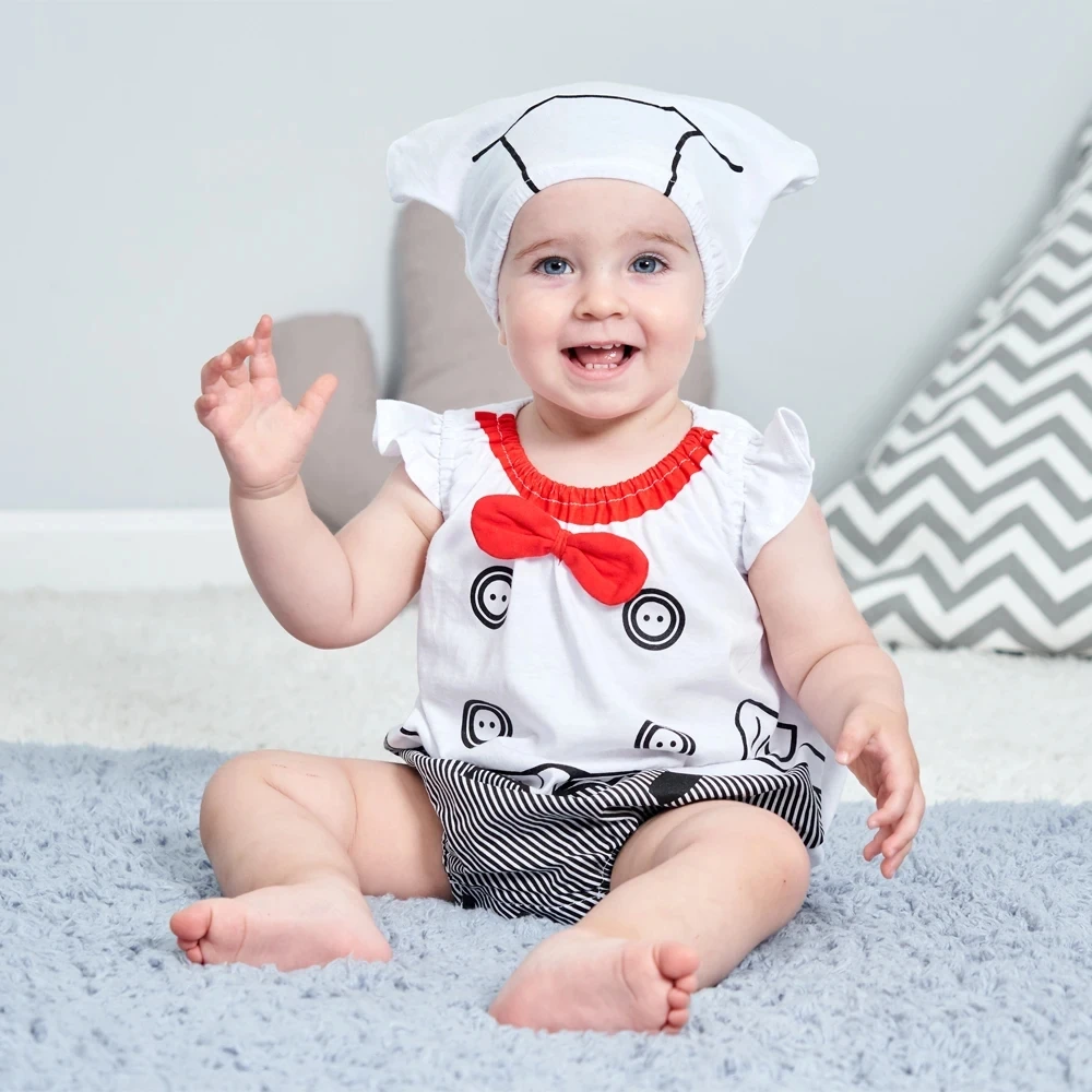 Costumes d'Halloween pour bébés garçons et filles, bonhomme de neige, barboteuses de chiot kangourou, robe de paupières courte, photographie d'anniversaire pour tout-petits