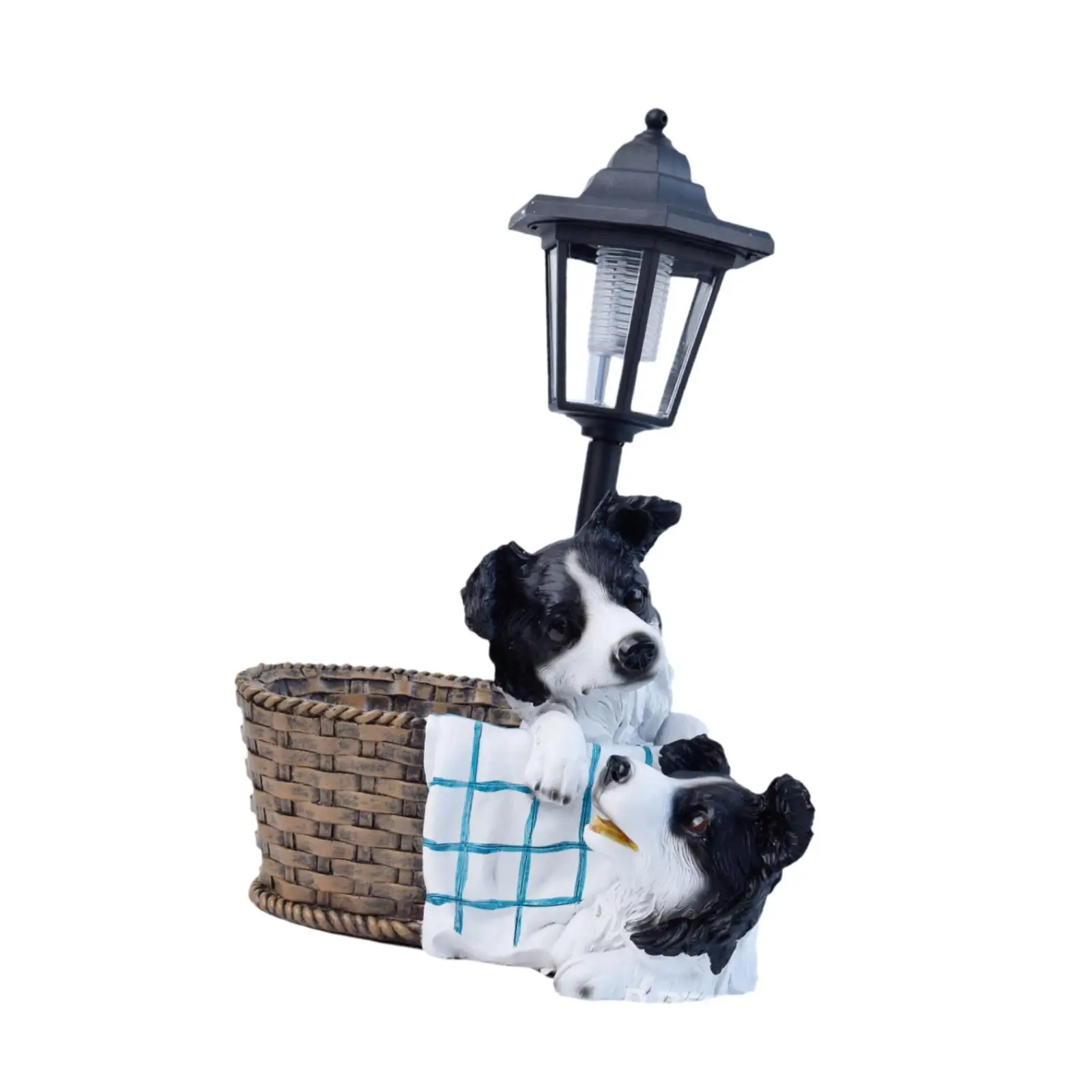 Outside Solar Light Resin Statue Creative Ornament Handcraft Garden Decor for