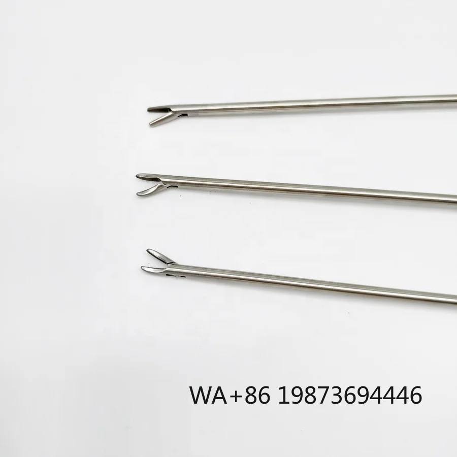 

5mm autoclavable stainless steel laparoscopic needle holder complying with CE ISO surgical standard