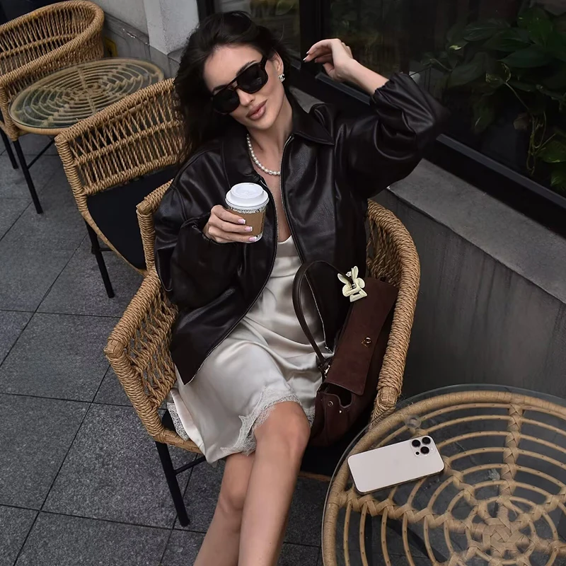 2026 Autumn New Women's Jackets Coats Fashion Loose Elegant Warm Jackets Women's Chic Street Youth Long-Sleeved Autumn Outerwea