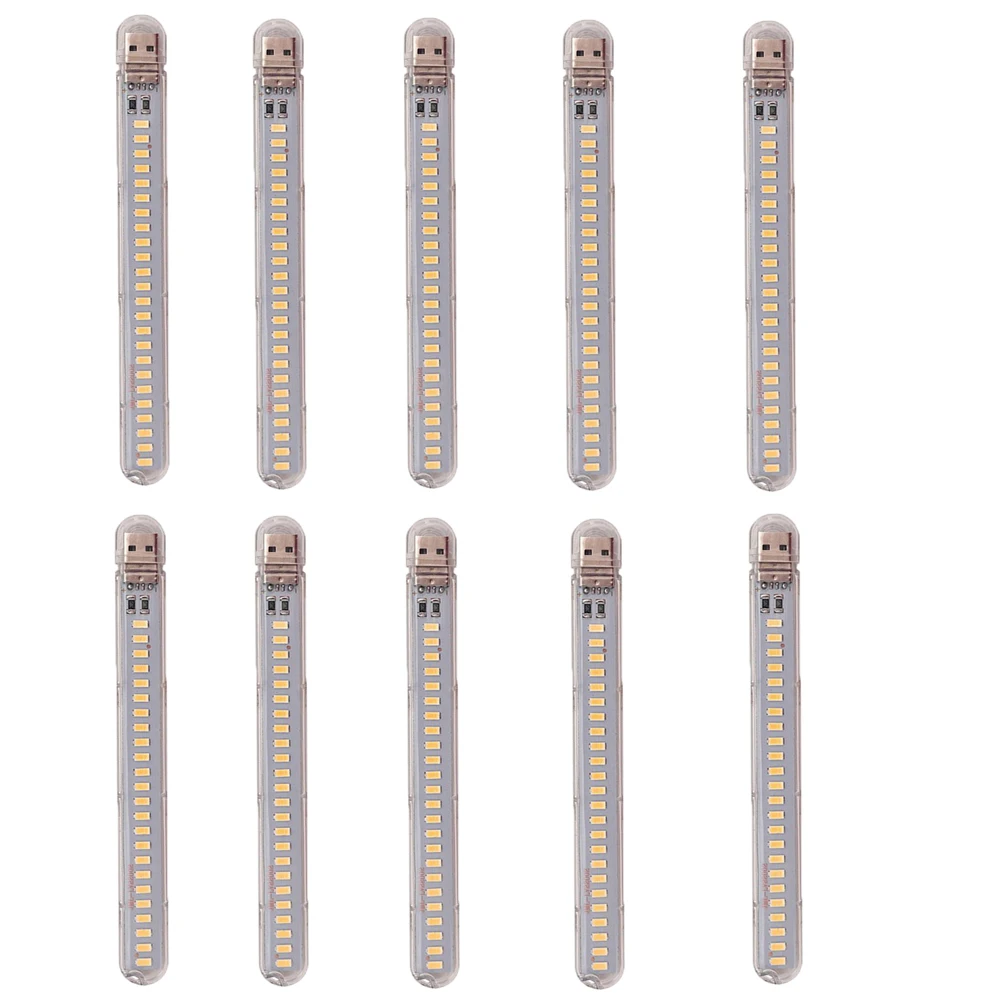 

10Pcs/Set LED Light Emergency Lamps Lighting for Laptop Keyboard Mini Portable Book Light USB Reading Lamps Powered Power Bank