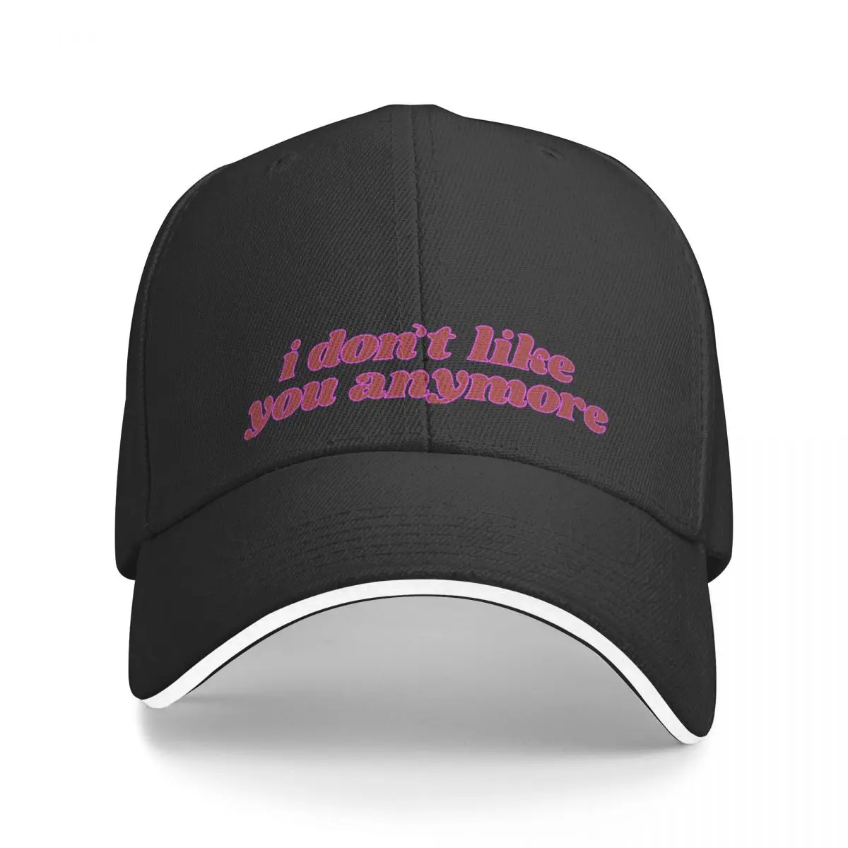 i don’t like you anymore text Baseball Cap Thermal Visor Vintage Hood Hat Man Luxury Men Hats Women's