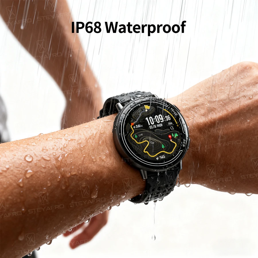 Smart Watch for Men Women Built-in GPS Fitness Watch with BT Calls 100+ Sport Modes IP68 Waterproof Smartwatch for Android iOS