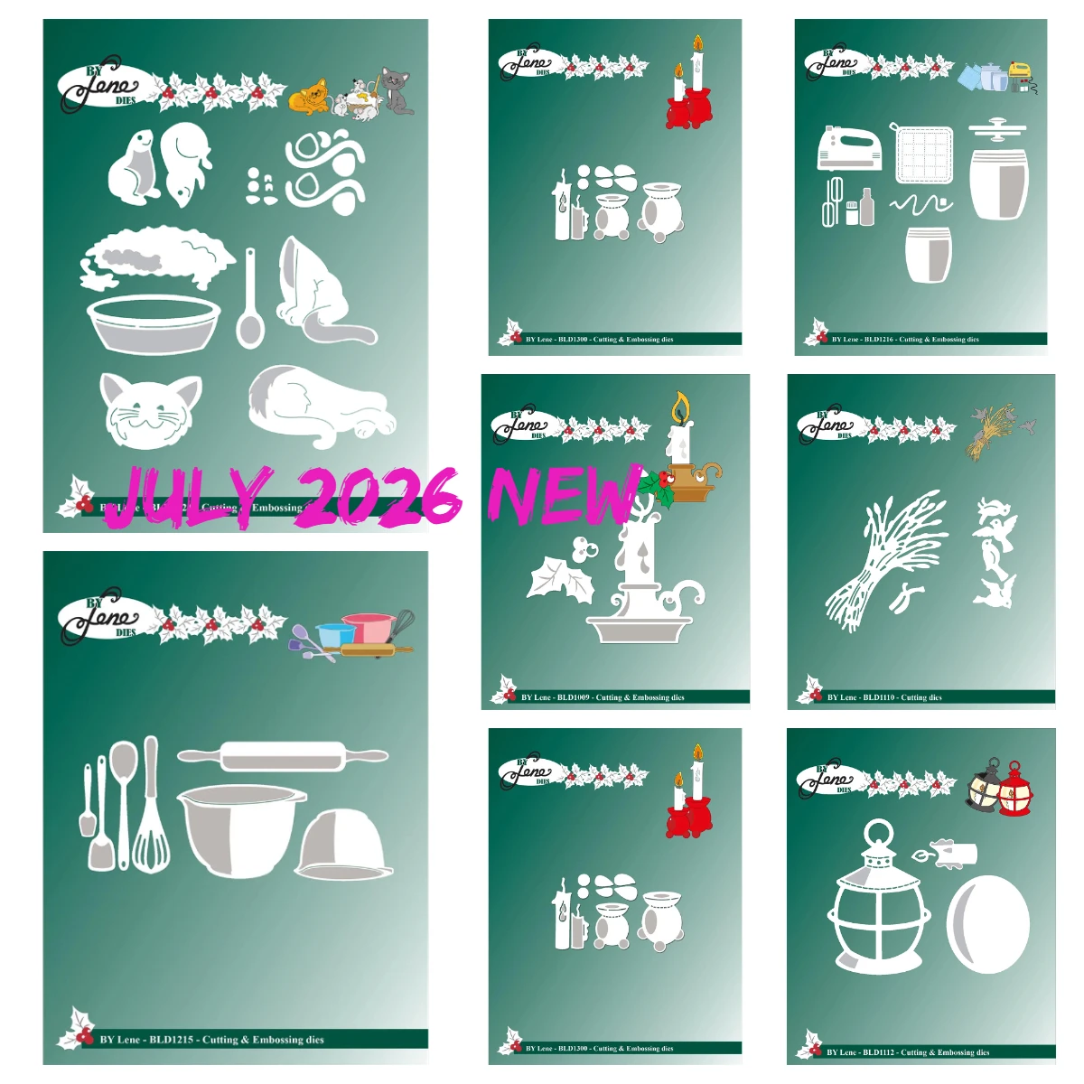 New by Lene Christmas Candlestick Metal Craft Cutting Dies Baby Accessories Die Danske Tekster Stamps Set DIY Scrapbooking Decor