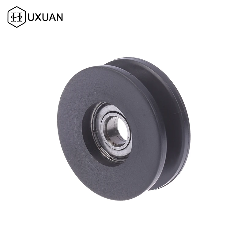 1PC Durable High Quality 50mm Black Bearing Pulley Wheel Cable Gym Equipment Part Wearproof Gym Kit