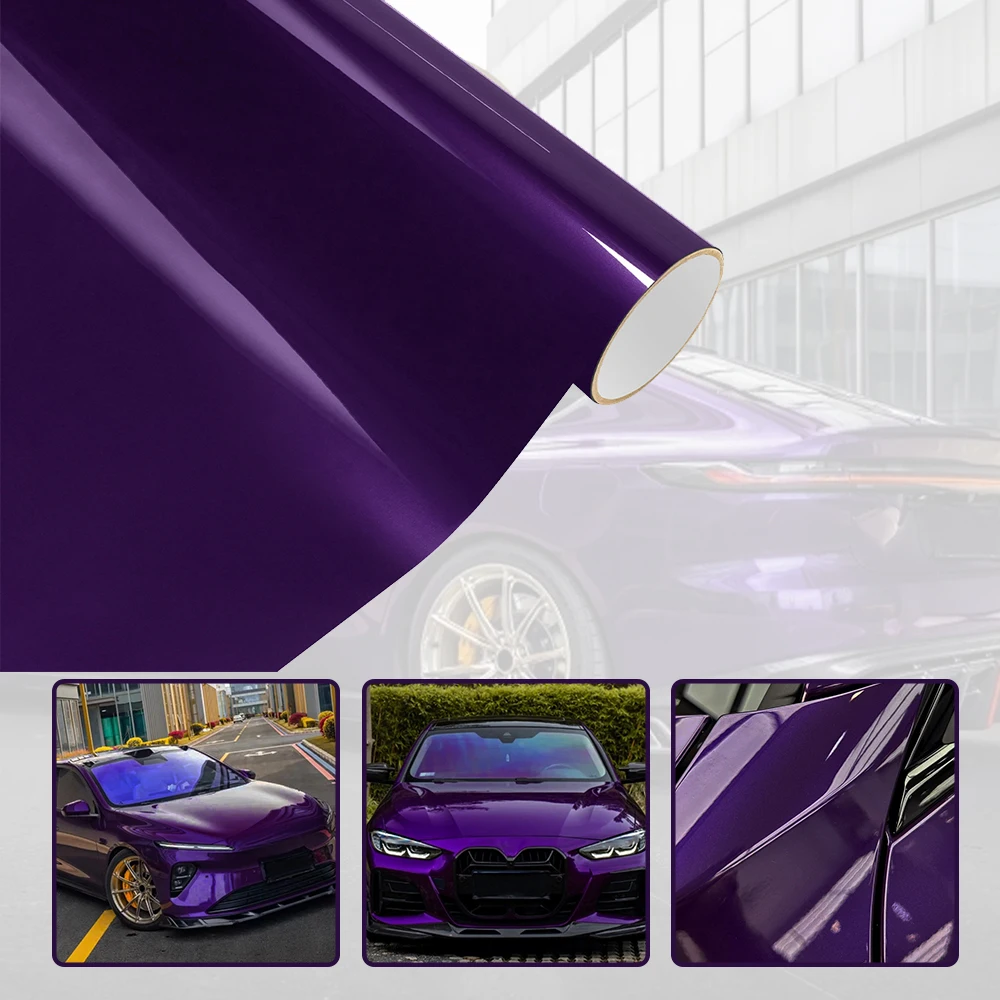 

Car Body Wrap Film Cover Twilight Purple Color Change Air Release Film Vehicle Hood Body Adhesive Vinyl for Auto Motorcycle SUV