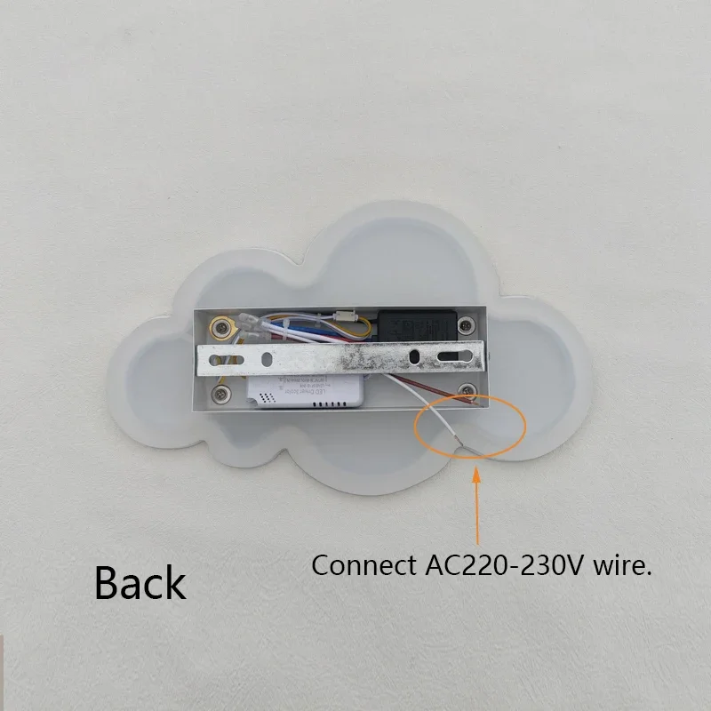 Imagem -02 - Lâmpada de Parede Led Cloud para o Quarto do Bebê Decoração Quente Criativa Interruptor de Toque Luz do Quarto Cama Sala de Estar e Jantar ac 220230v