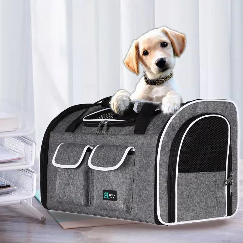 Large Pet Carrier Backpack for CatsDogs Portable Travel Bag, Double-Shoulder Cat Backpack with Handles for Outdoor, Vet Visit