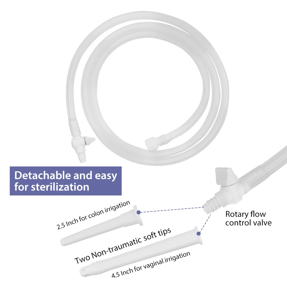 2L Reusable Enema Bag Kit Household Cleansing Enteroclysm Detoxified PVC Bag Vaginal Anal Colon Irrigator Bag Women Hygiene Care