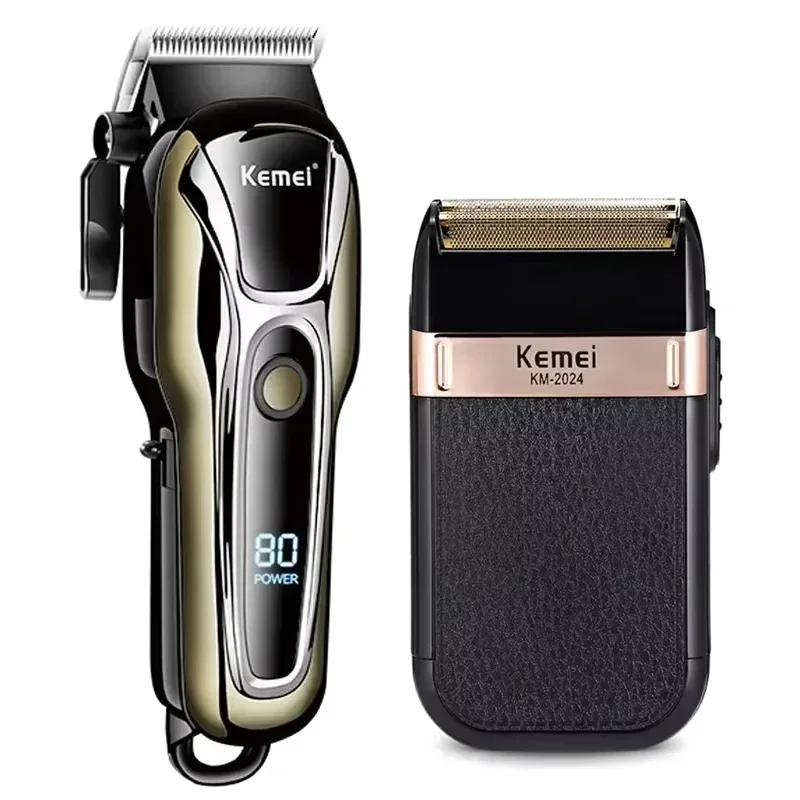 ماكينة قص الشعر الكهربائية من Kemei للرجال ماكينة حلاقة كهربائية احترافية لقص الشعر للرجال ماكينة حلاقة لاسلكية #1