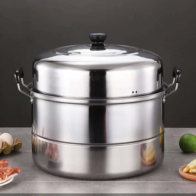 

Induction Cooker Boilers Stainless Steel Fish Food Steamer Rice Roll Couscous Pot Kitchen Accessories Steamer Pot Cooker