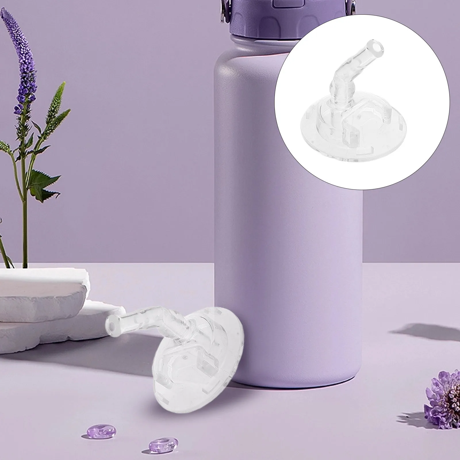 

4Pcs Water Bottle Mouthpiece Replacement Plastic Suction Nozzles Easy Clean Reusable Valve for Insulated Sippy Cups